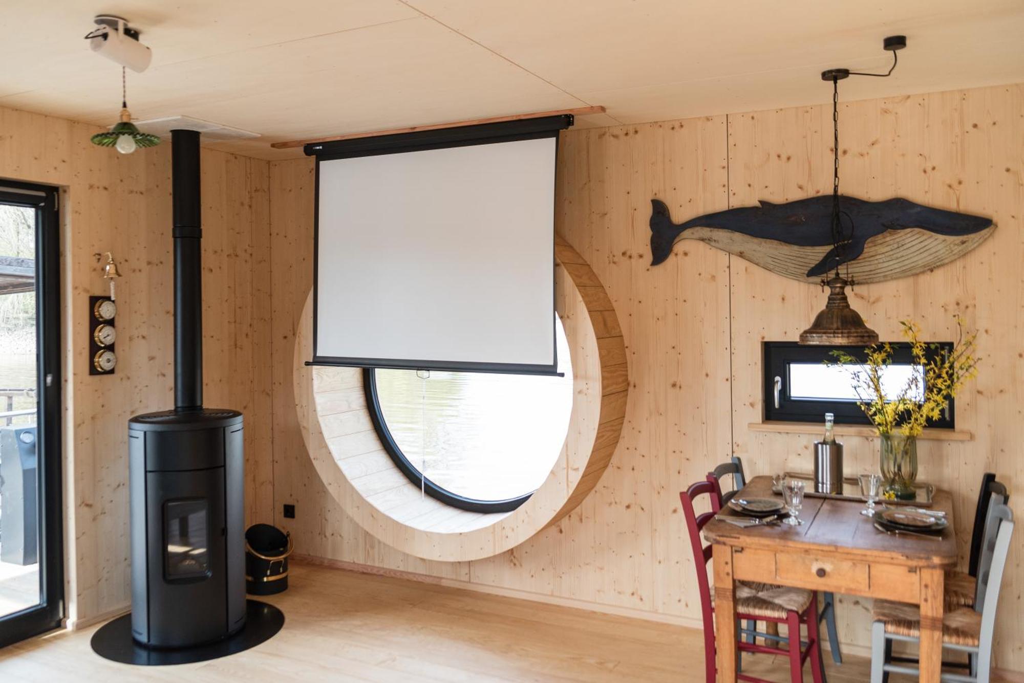 Komfort-Hausboot Diva Mit Kamin Hamburg Exterior foto
