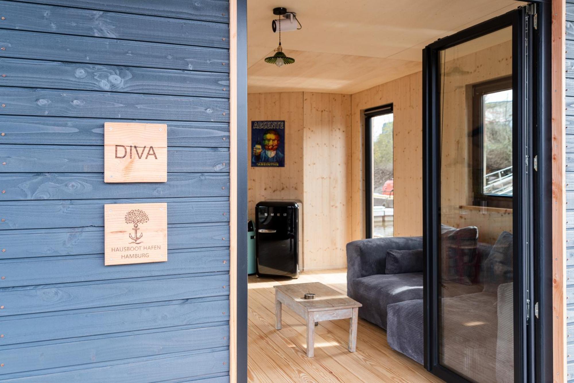 Komfort-Hausboot Diva Mit Kamin Hamburg Exterior foto